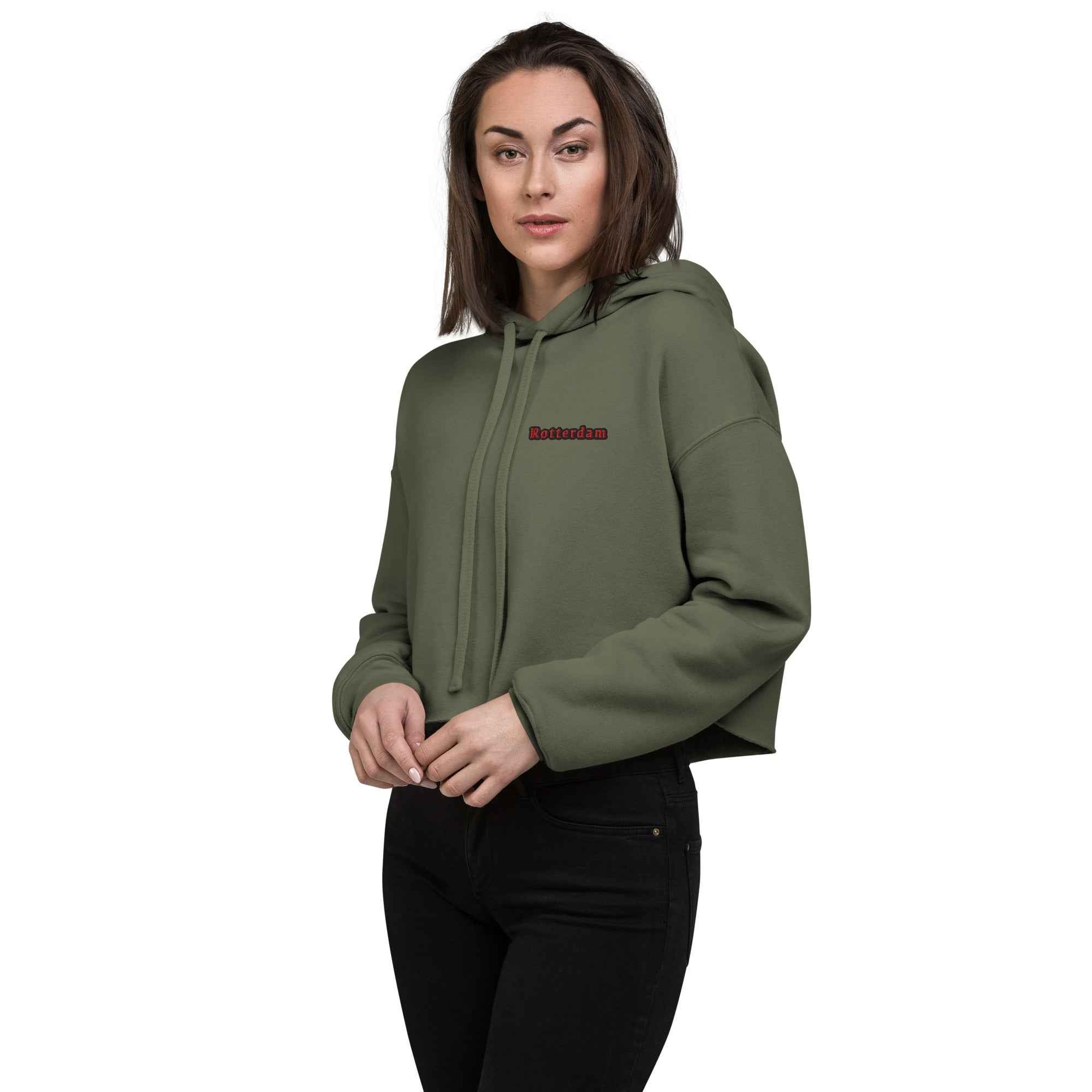 R'dam crop hoodie